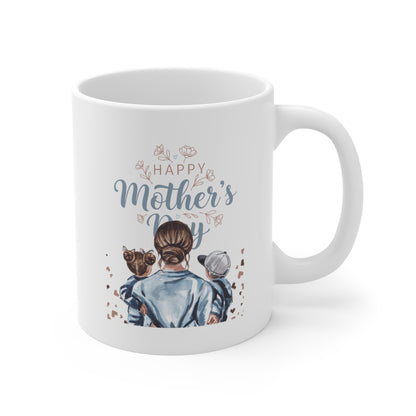 Happy Mother's Day Ceramic Mug | Beautiful Floral Coffee Mug Gift for Mom | Mother's Day Gift UAE