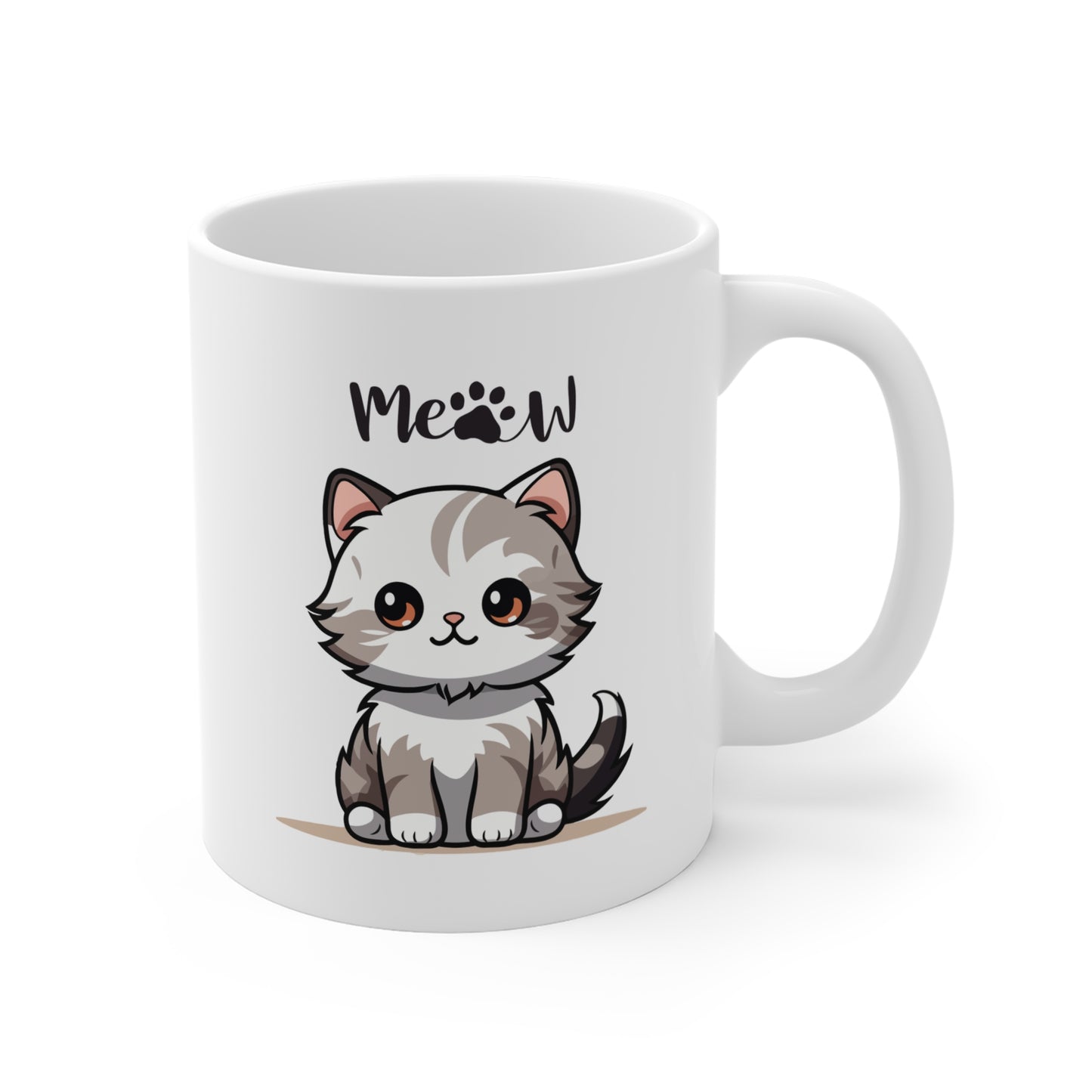 Cute Meow Cat Coffee Mug | Premium Ceramic Tea & Coffee Cup | Perfect Gift for Cat Lovers